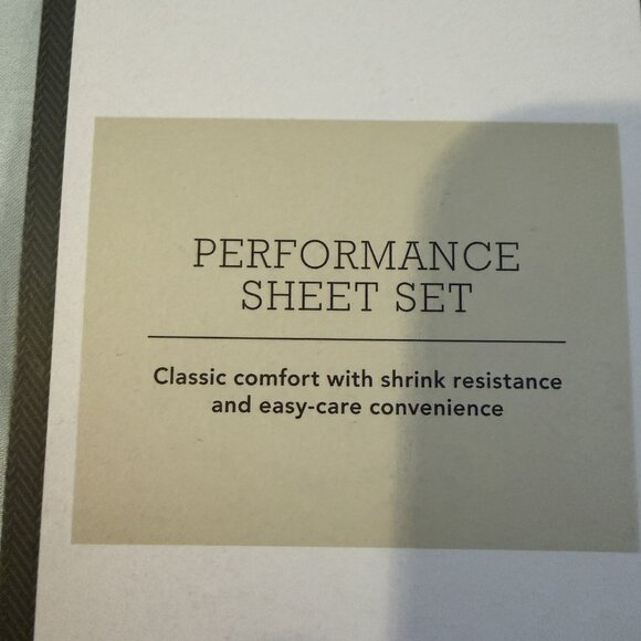 Threshold Twin XL Sheet Set + 2 Pillowcases 400TC Cotton Sateen Light Blue Dorm - Picture 4 of 7